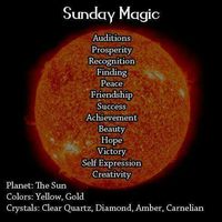 Magick Spells:  Sunday #Magic.