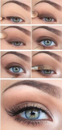 Simple an easy Victoria's Secret eye makeup.