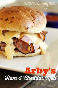 Arbys Ham and Cheddar