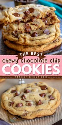 Learn how to make The Best Chewy Chocolate Chip Cookies for an easy Valentine's Day dessert! These homemade cookies are soft, chewy, and bursting with chocolate chips. They make the best sweet treats for Valentine's Day!