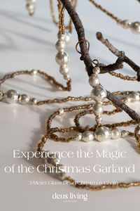 🎄 Experience the Magical 3-Meter Glass Bead Christmas Garland. Wonderful ornament to adorn your Christmas tree, frame a fireplace, or highlight a hallway; this versatile garland brings a stately charm wherever it is placed. € 26 DeusLiving.com #DeusLiving #garland #glass #christmastree #decorative #christmasdecor #christmas #christmasmood #christmasjoy #christmasday #christmaseve #christmasparty #christmasgifts #christmastime #christmastree #decor #home #ornament #christmasornament