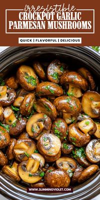 Treat yourself to crockpot garlic Parmesan mushrooms, a savory and rich side dish perfect for Christmas or Thanksgiving. These mushrooms are slow-cooked in a garlic butter sauce, making them a flavorful and indulgent addition to your Thanksgiving dinner recipes. The crockpot does the work, making this an easy Thanksgiving side that’s sure to impress. Check out the recipe and save this pin for a festive side that’s both flavorful and convenient!