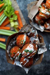 Vegan Buffalo Chick’n Bites