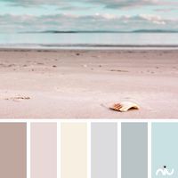 pastel beach (landscape) Color Palette - Paint Inspiration- Paint Colors- Paint Palette- Color- Design Inspiration