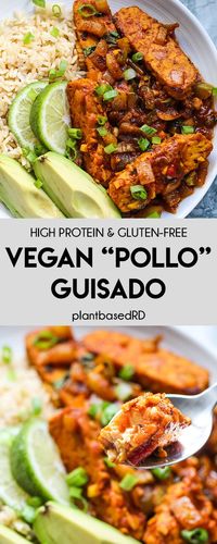 Vegan "Pollo" Guisado (gluten free & high protein) – Plant Based RD