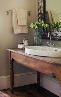 Country bathroom sink