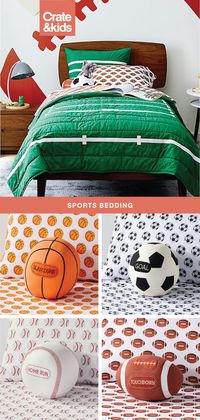 Go the extra yard in your little one’s room with our sports kids bedding. Choose from a variety of favorite games in comfy 100% cotton.