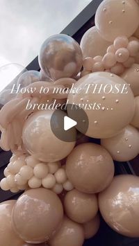 Party & Event Inspiration by Annie Harutoonian & Jessica Nerses on Instagram: "@adorn.and.co showing us all how to make those balloon twists 🤎 #theeventcollectivex"