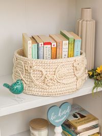 Crochet - Relaxing Summer Book Basket Crochet Pattern - #AC05234