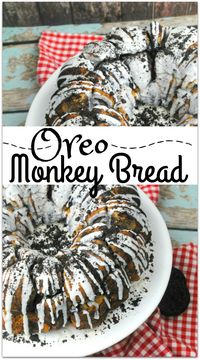 What could be better than Oreo Monkey Bread? The deliciousness of Monkey Bread paired with the yumminess of the classic favorite OREO cookie is the perfect dessert to bring to that family gathering or party with friends. This recipe is so easy! No one has to know how simple it is! Get the kids to join you in the kitchen for some cooking fun, and the result will have everyone smiling.