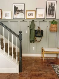 DIY Board And Batten Entryway - A Heart Filled Home | DIY & Home Decor