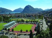 Cornaredo Stadium, Lugano Fc Switzerland. Beautiful setting !!!