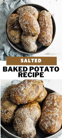 Learn these foolproof techniques for making the perfect baked potato every single time. These salt-crusted potatoes are deliciously crispy outside and wonderfully tender in the middle and are an excellent side dish to any meal.