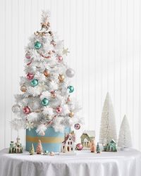 tabletop christmas tree white.