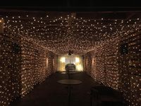 Twinkle light hall by Get Lit at Farrington Barn