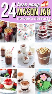 These mason jar desserts are as cute as they are delicious. Perfect for any occasion.