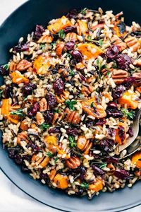 Cranberry Pecan Sweet Potato Wild Rice Pilaf | The Recipe Critic