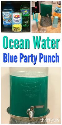 Blue punch may be just what you want to finish out your party theme. It is easy to make starting with blue Hawaiian Punch. Here is a recipe for making blue ocean water party punch.