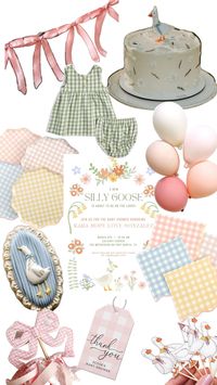 Think pastels, gingham, pink accents, mother goose, classic nursery rhymes.