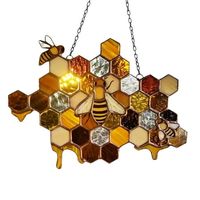 Honeycomb Hanging Honeycomb Wall Hanging Stained Indoor Outdoor Hanging Art Ornament For Yard Garden Ornament Material: Acrylic Color: as the picture shows, (Due to the difference between different monitors, the picture may have slight color difference. please make sure you do not mind before ordering, Thank you!) Package Included:1x Hanging Pictures may not reflect the actual color of the item due to differences between or color from lighting, backgrounds, etc. Cow Swinging Car Ornament Swingin