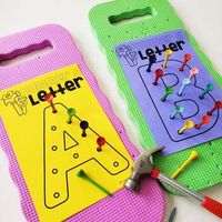 Hammer-a-Letter Golf Tee Activity by Practically Pre-K | TpT