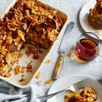 Chrissy Teigen’s French Toast Casserole with Salted Frosted Flakes