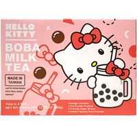 HELLO KITTY Boba Milk Tea Powder Kit Contains 4 Packs Make your own boba milk tea at home! Contains: 4 Tea Powder Packets 4 Friendly Paper Straws 4 Instant Tapioca Pearl Packets