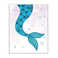 Adorn your little one's space with this adorable Stupell Home Decor Nautical Mermaid Scale Tail Sea Water Bubbles Wall Art. Adorn your little one's space with this adorable Stupell Home Decor Nautical Mermaid Scale Tail Sea Water Bubbles Wall Art. Artist: Ziwei Li Cute mermaid deisgn MDF, wood Vertical display Wipe clean Made in the USA Size: 10X15. Color: Pink. Gender: unisex. Age Group: adult.