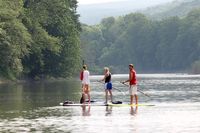 Try stand-up paddle boarding at the Shawnee Inn this summer! #PoconoMtns