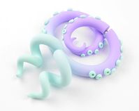 Yami Kawaii Tentacle Earrings Anime Girl Accessories Cute Pastel Menhera Plug Gauge Fairy Kei Ear Tu