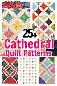 25 Cathedral Church Window Quilt Patterns – Quilting