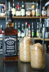 Jack and Coke Slushies...in mason jars!! Now I just LOVE everything about this!