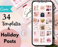 With a Consistent look, Promotional & Quote templates for high engagement - Milk Pink Minimal Beauty Instagram templates are guaranteed to bring you a consistent feed, boost your engagement and you can save your significant time. You will edit our templates in CANVA which is EASY to use and FREE with free CANVA accounts. #pinktonebrand #instagramtemplates #canvatemplates #socialmediapost #beautysalonpost #manicuretemplates #nailsalonpost