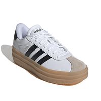 adidas-VL Court Bold Platform Sneaker - Women's Take your style and comfort to a new level with the adidas VL Court Bold sneaker. Combining skateboarding style with streetwear looks, this low-cut sneaker comes with a leather upper for a contemporary touch, side signature stripes for an iconic look, and sturdy rubber sole with multiple tread patterns for a reliable grip.