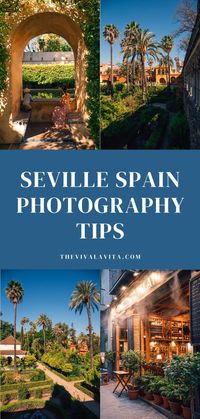 If you’re coming for a holiday or day trip to Seville, you’re in for a treat. It’s a photographer’s paradise – the whole city is absolutely stunning and every city corner, street or building will inspire you to take out your camera and snap away. Here are the top places you shouldn't miss! Spain travel tips | Andalusia travel | Seville Spain | Sevilla Spain | Travel photography | Europe travel