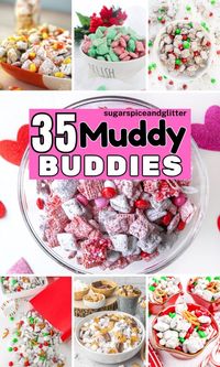 Perfect for any occasion, whether you’re hosting a party or just looking for a satisfying nibble, Muddy Buddies offer a sweet, salty, and slightly addictive crunch that’s hard to resist. Today we're sharing over 35 Muddy Buddy recipes perfect for any occasion - including a few fun festive options for a variety of holidays.