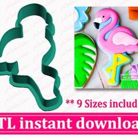 Chubby Flamingo Cookie Cutter - Etsy