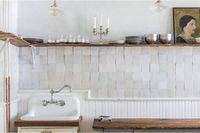 white zellige tiles | weathered white 4" square | clé – clé tile