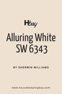 A Perfect Shade for Your SpaceWhen you’re on the lookout for that ideal white paint to refresh your living area, bedroom, or even your kitchen, SW 6343 Alluring White by Sherwin Williams might just be the solution you’re searching for. This shade of white stands out for its ability to bring a sense of coziness and warmth to any room without overwhelming the senses. Unlike stark whites, Alluring White has a soft, welcoming vibe, making it perfect for creating a serene and inviting atmosphere.