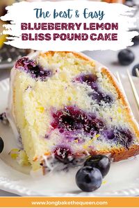 Discover the delightful combination of tangy lemons and sweet blueberries in this homemade Blueberry Lemon Bliss Pound Cake. Perfect for any occasion, this cake boasts a moist and fluffy texture with bursts of fresh berry flavor and a zesty lemon glaze that will leave everyone wanting more. Ideal for brunch, dessert, or a special treat. Don't miss out on this irresistible recipe. Pin now and bake later for a blissful baking experience!