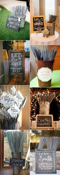 sparklers send off fall wedding ideas