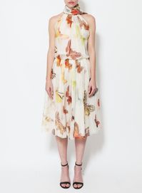 Alexander McQueen by Lee McQueen Chiffon Butterfly Dress