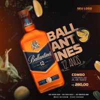 Distribuidora Whisk Ballantines Social Media PSD Editável [download] - Designi