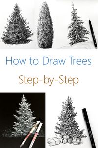 Guide for drawing trees in a realistic way. Learn the drawing fundamentals for advanced results.