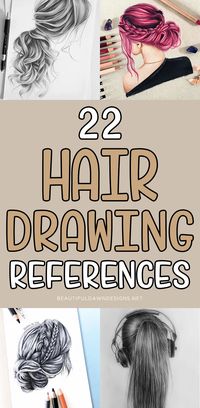 If you're looking for girl hair drawing ideas and girl hair drawing references, I have a collection that will help you practice drawing hair. Drawing hair from references is a great practice that will eventually lead to you being able to draw from your imagination.