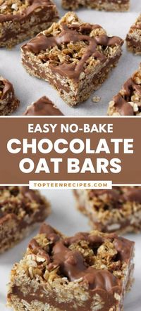 Easy No-Bake Chocolate Oat Bars - Top Recipes