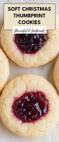 These Soft Christmas Thumbprint Cookies are a holiday must-have! They’re delightfully chewy and perfect for sharing with family and friends at your festive gatherings.