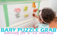 Here is a fun and easy sitting activity for 6-12 month old babies using one of my favourite tools contact paper to make a baby Sticky Wall!