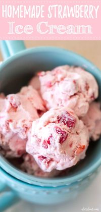 homemade strawberry ice cream, creamy strawberry ice cream, the best strawberry ice cream