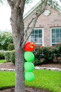 Very Hungry Caterpillar ON a tree, decoration idea